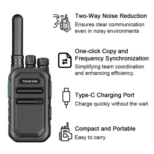 5 Watt Small UHF Analog Handheld Two Way Radio - Image 6