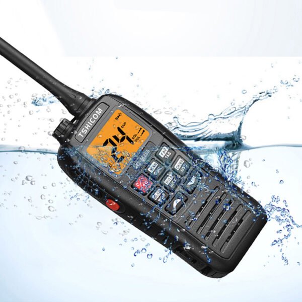Handheld Portable Waterproof Floating VHF Marine Band 2 Way Radio Walkie Talkie - Image 5